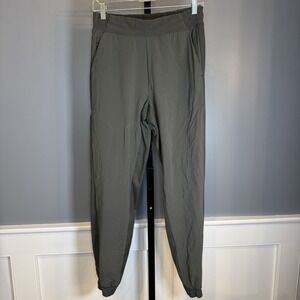 Athleta Textured Brooklyn Jogger Olive Green Pants Women Size 4